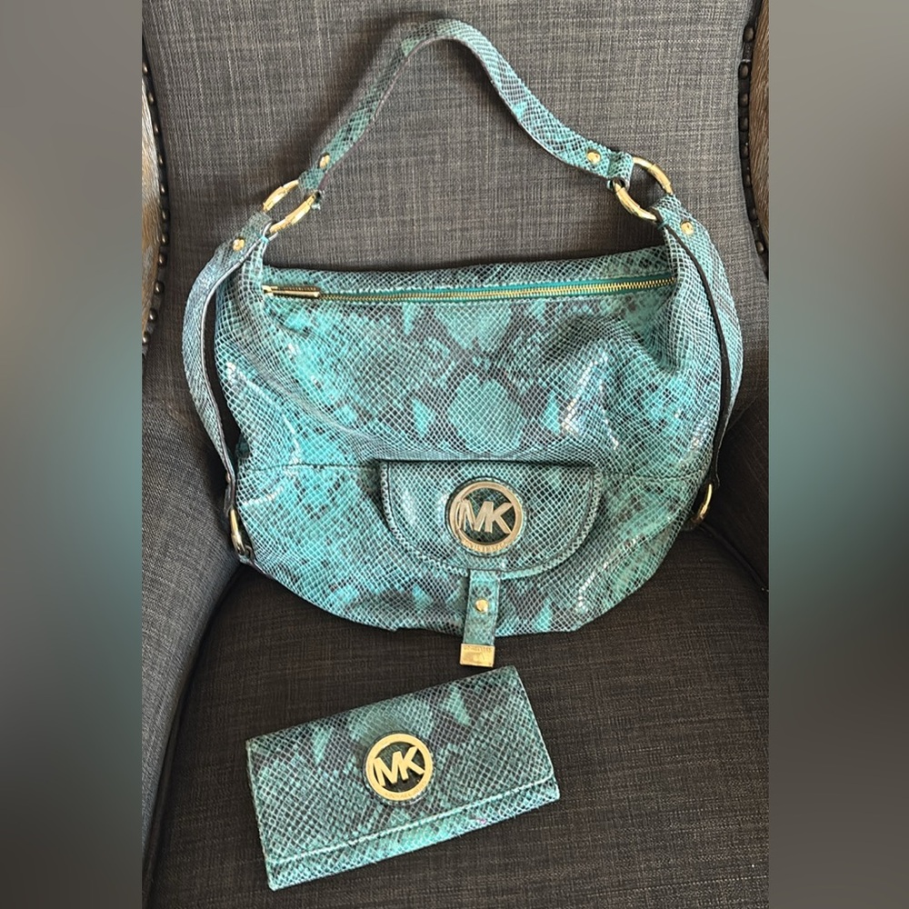 Michael Kors Snake Skin Hobo Purse
